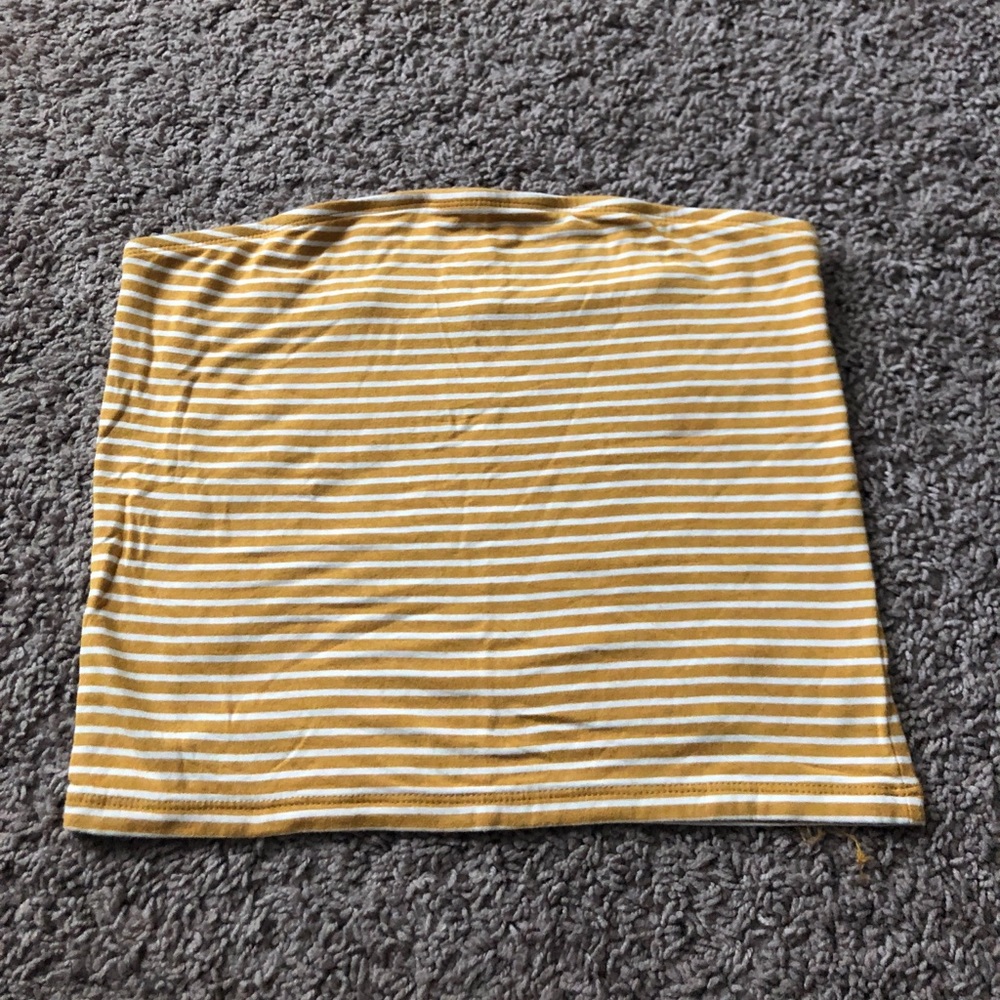 striped tube top
